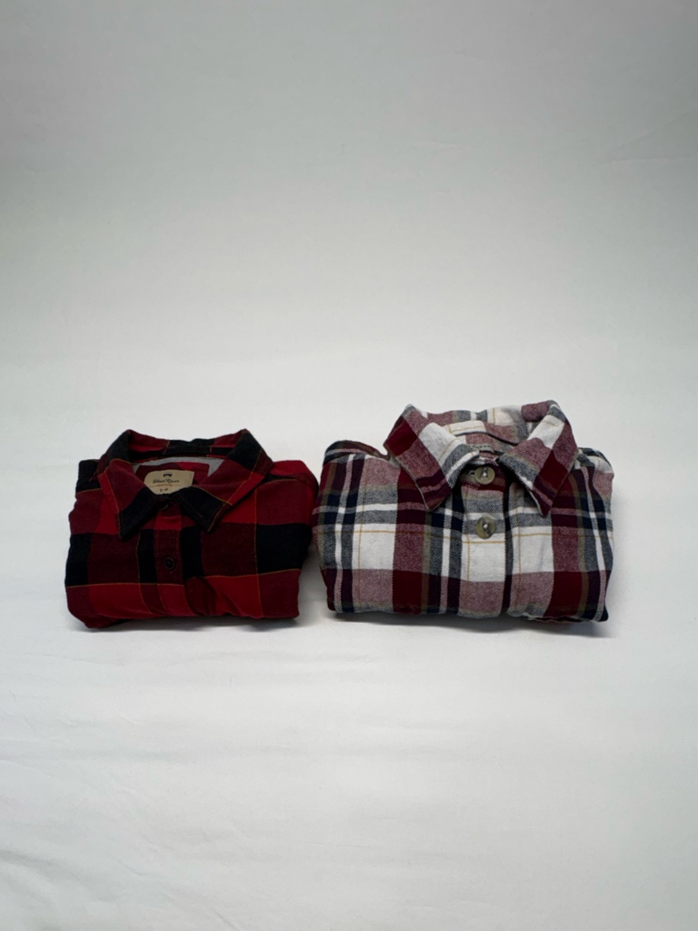 Bundle of-Lucky Brand & Wind River Women's Plaid Button-Down Shirts Size Small